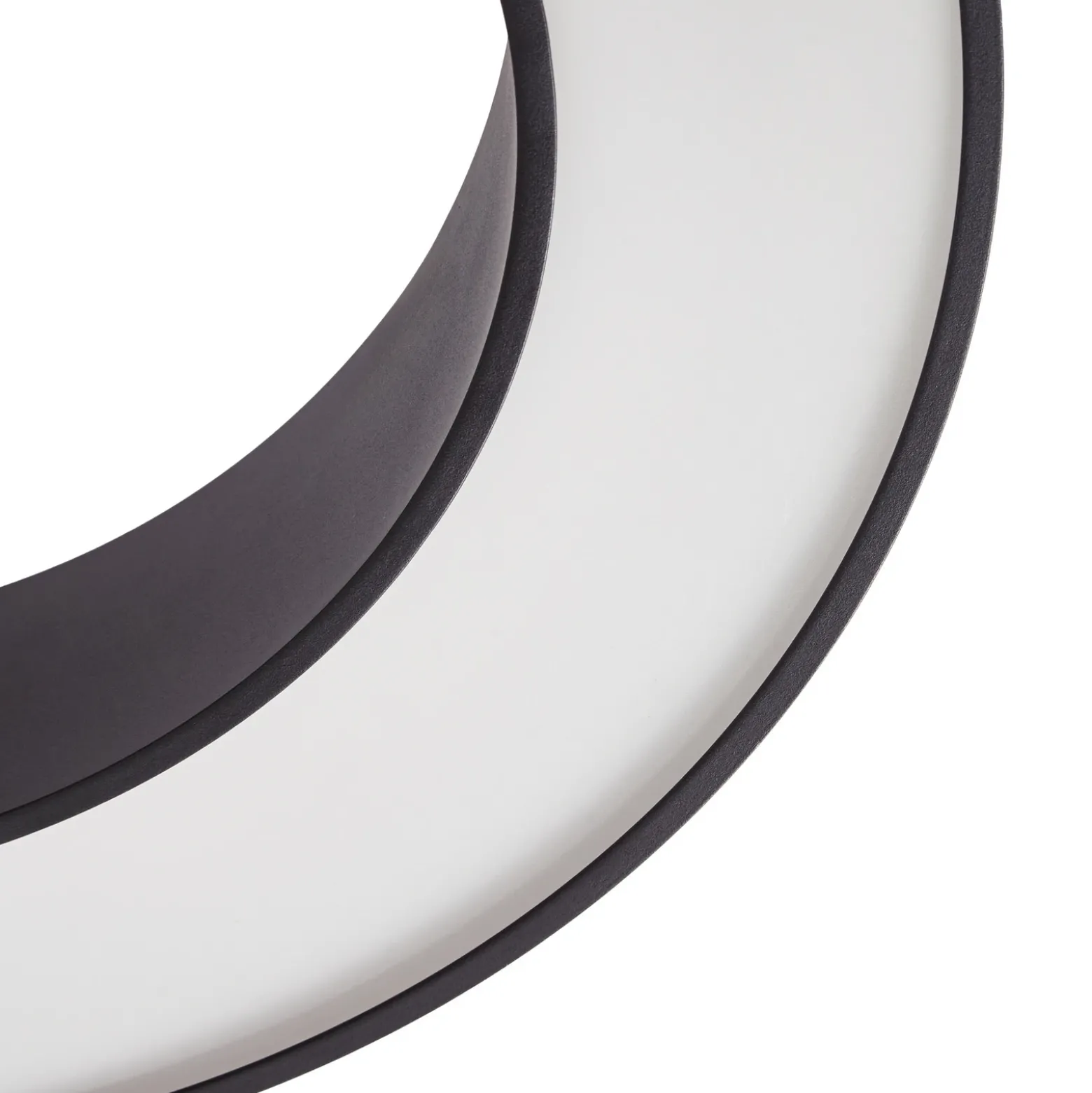 Plafón LED Arcchio Sharelyn, Ø 60 cm, negra, atenuable