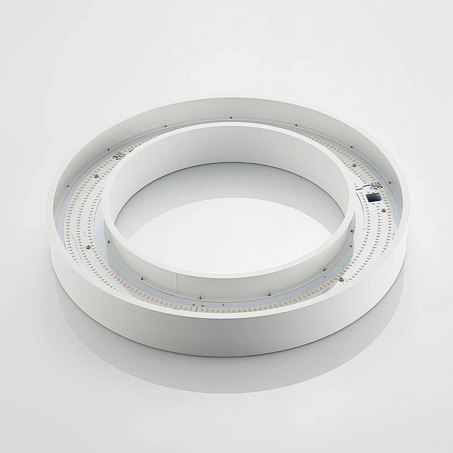Plafón LED Arcchio Sharelyn, Ø 60 cm, blanca, atenuable