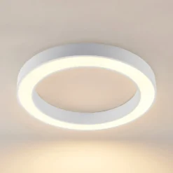 Plafón LED Arcchio Sharelyn, Ø 80 cm, blanco, atenuable