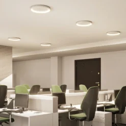 Plafón LED Arcchio Vivy, Ø 58 cm, blanca, metal