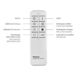 Plafón LED Asmin, CCT, acero, 109,5x25,7cm