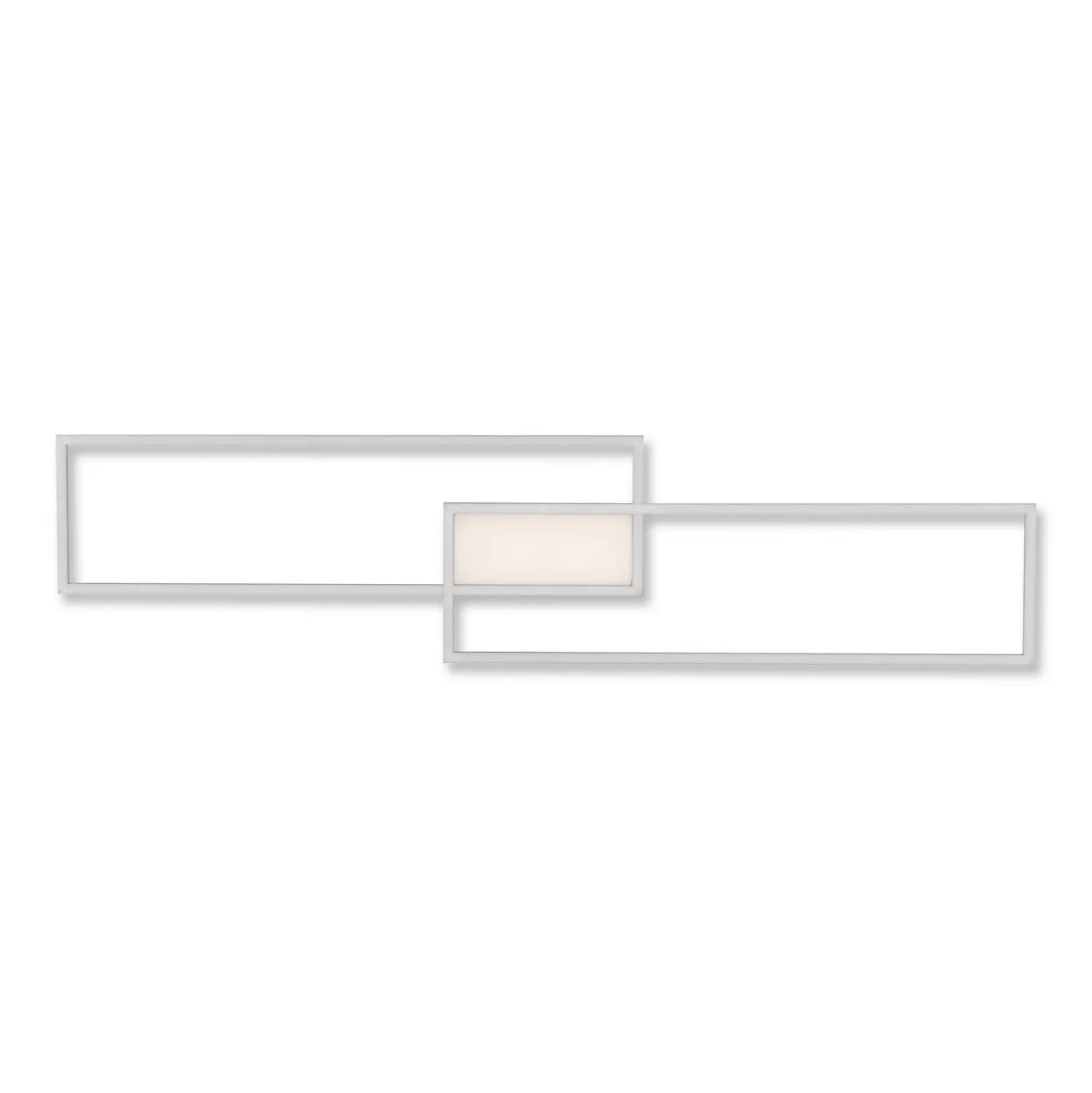 Plafón LED Asmin, CCT, acero, 109,5x25,7cm