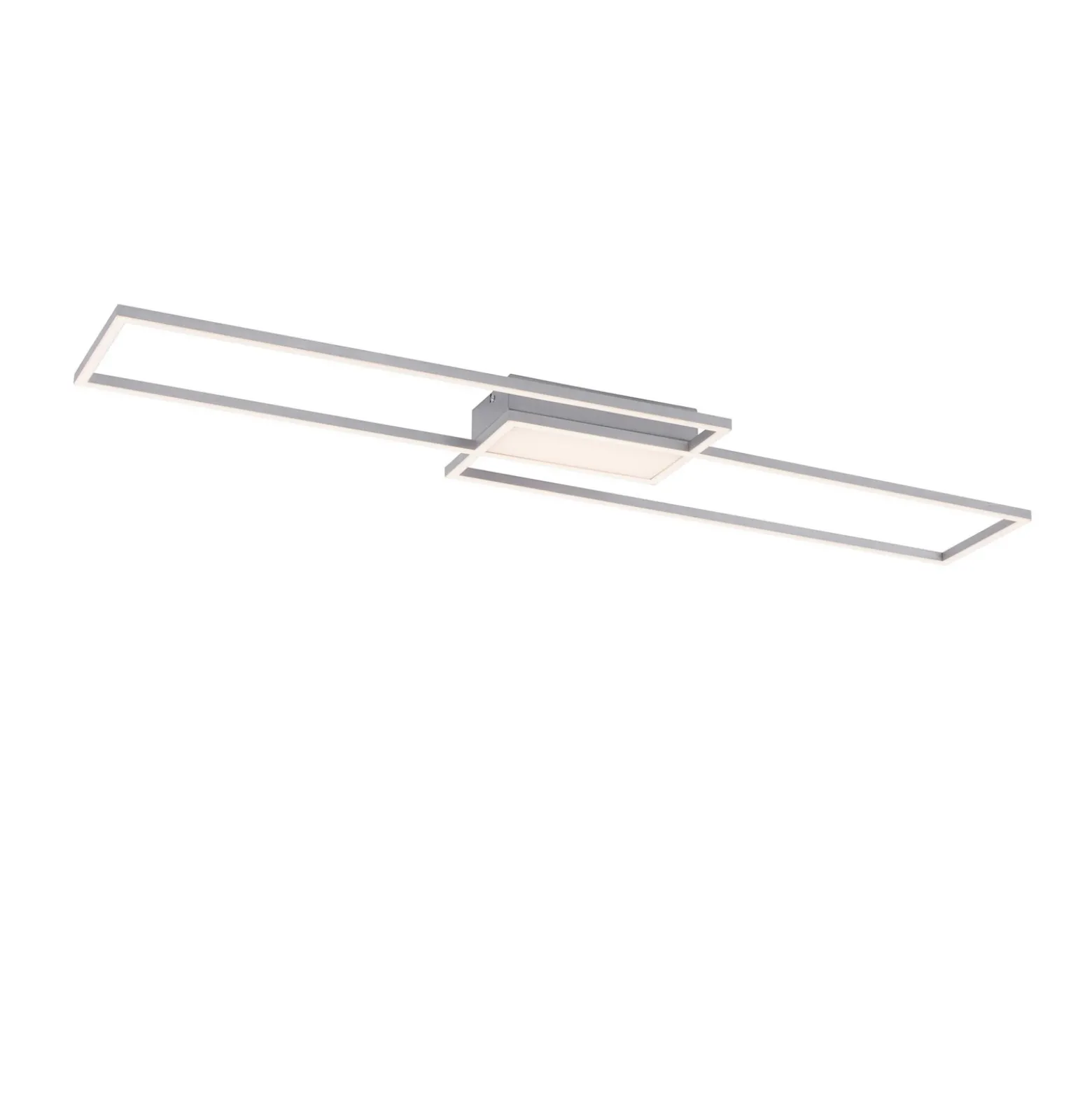 Plafón LED Asmin, CCT, acero, 109,5x25,7cm
