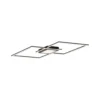 Plafón LED Asmin, CCT, negro, 106 x 37 cm