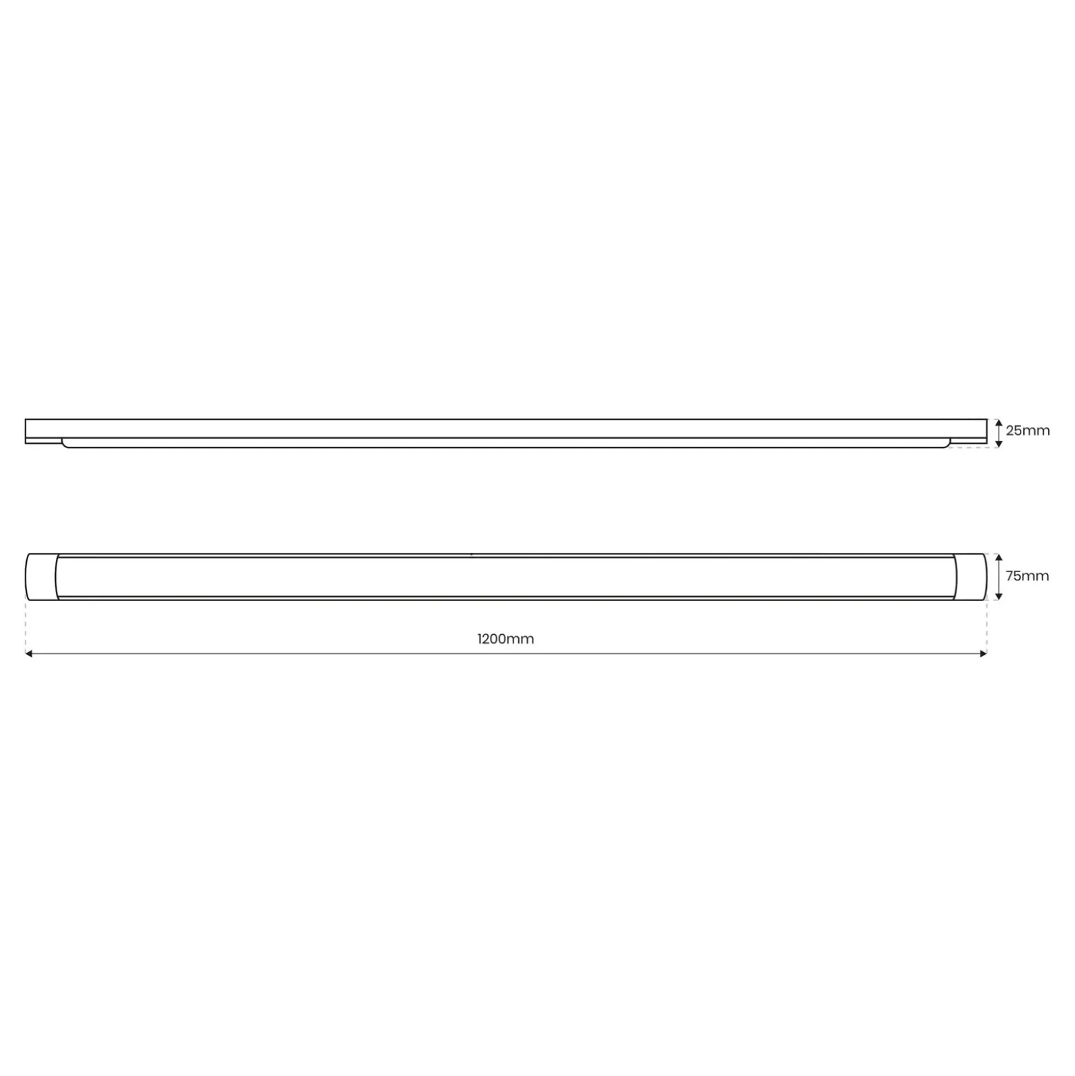 Plafón LED Batten, longitud 120 cm, aluminio, blanco, 4000 K