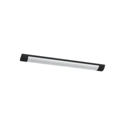 Plafón LED Batten, longitud 60 cm, aluminio, negro, 4000 K
