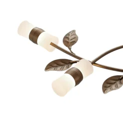Plafón LED Bentas de Lindby, bronce, metal, Ø 80 cm