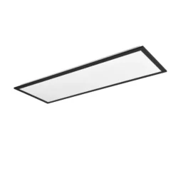 Plafón LED Beta, longitud 80 cm, negro, RGBW, CCT