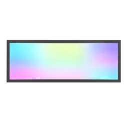 Plafón LED Beta, longitud 80 cm, negro, RGBW, CCT