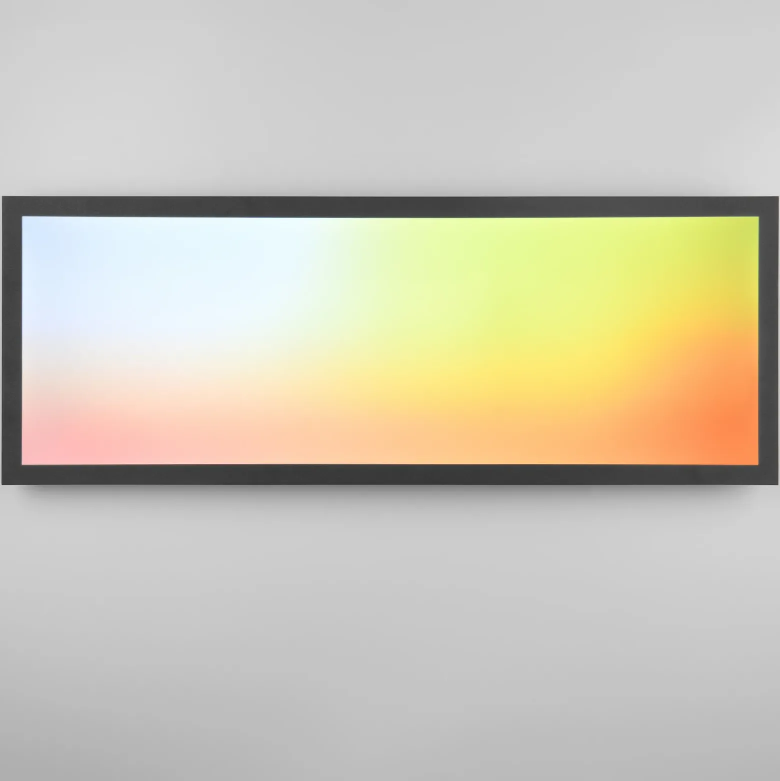 Plafón LED Beta, longitud 80 cm, negro, RGBW, CCT