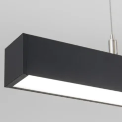 Plafón LED Bounce, negro, longitud 113 cm, CCT, aluminio