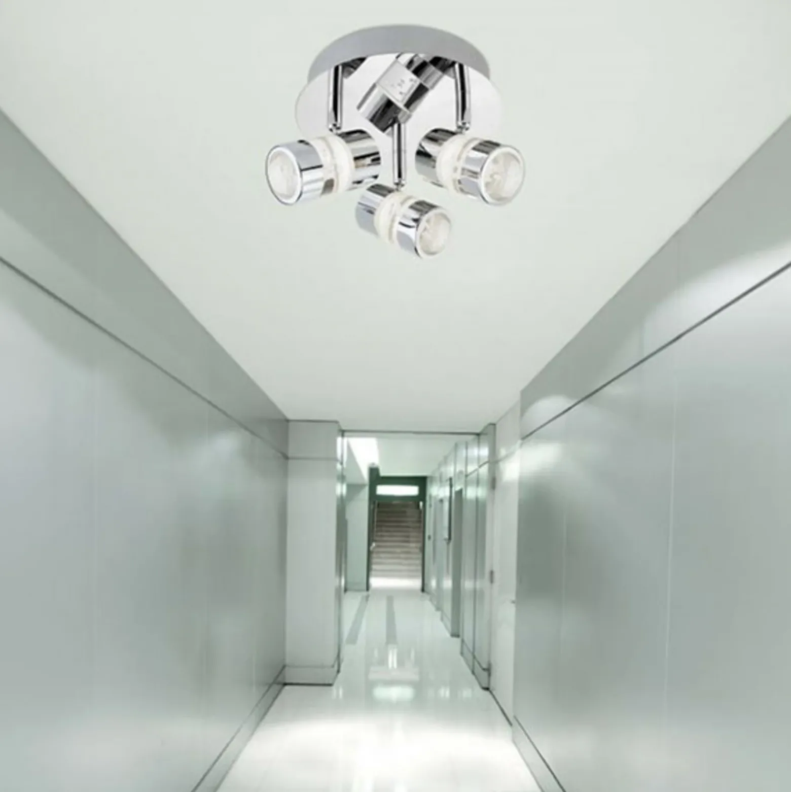 Plafón LED Bubbles, IP44, 3 luces