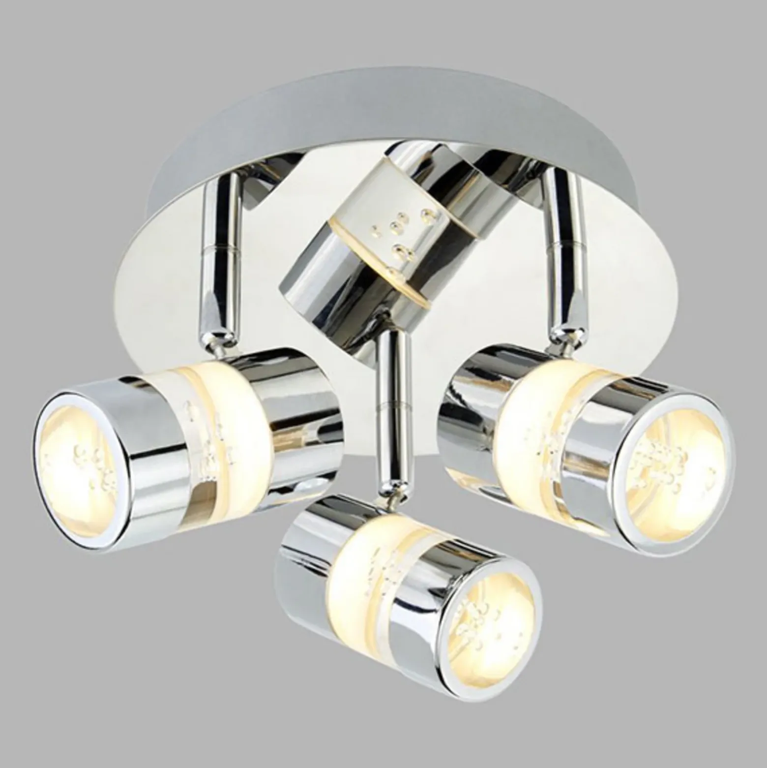 Plafón LED Bubbles, IP44, 3 luces