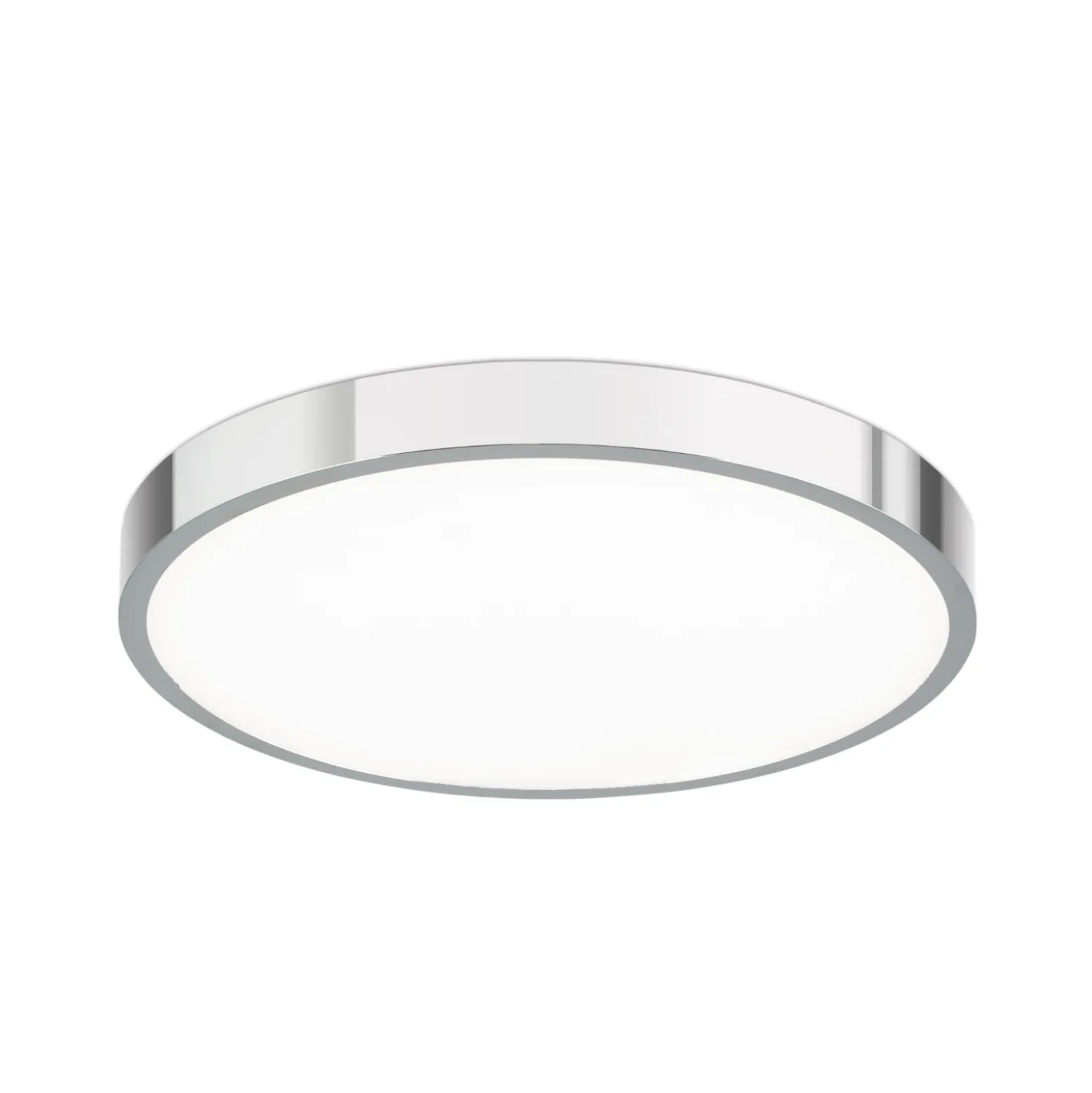 Plafón LED Bully, cromo, Ø 28 cm