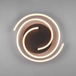 Plafón LED Caya, atenuable, latón