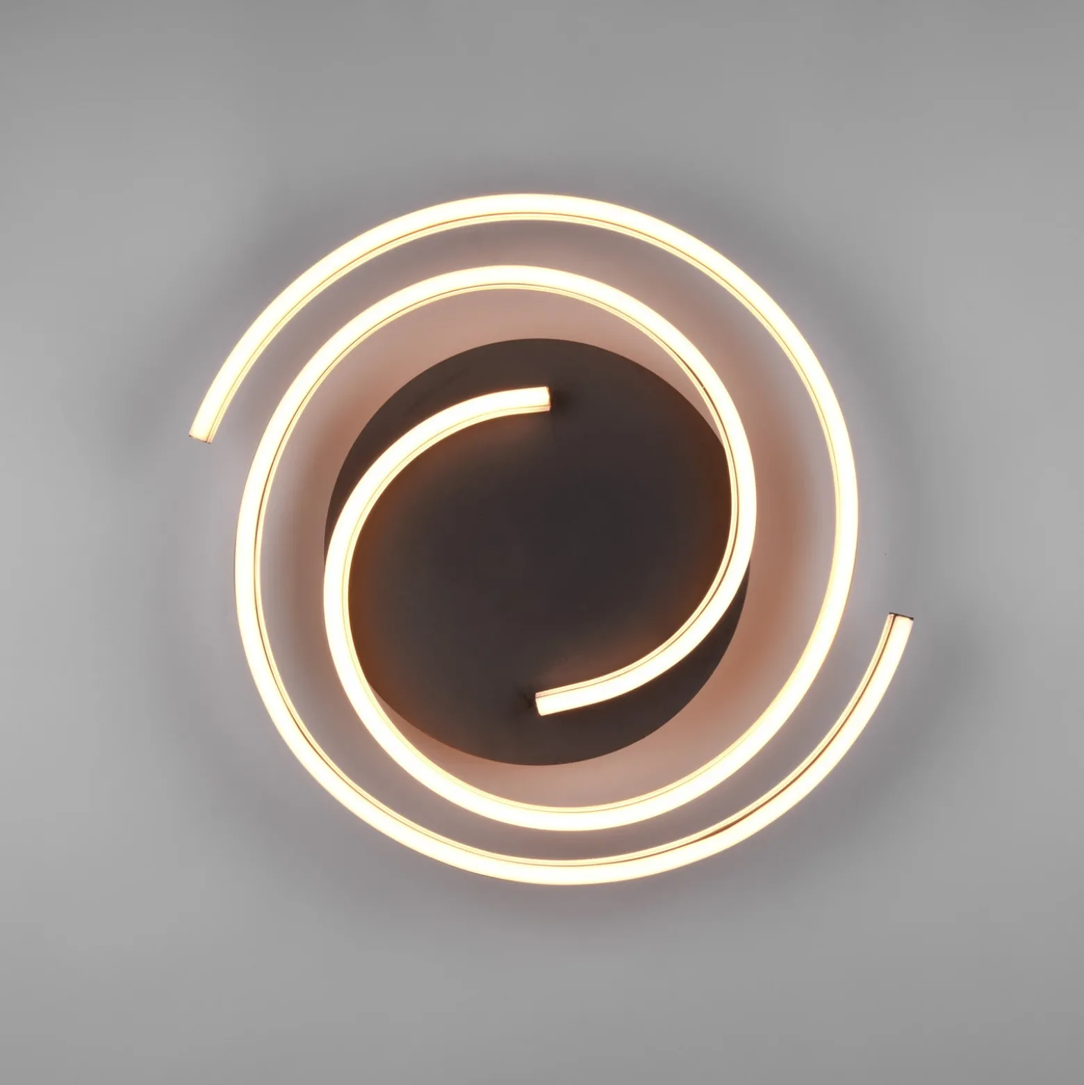 Plafón LED Caya, atenuable, latón