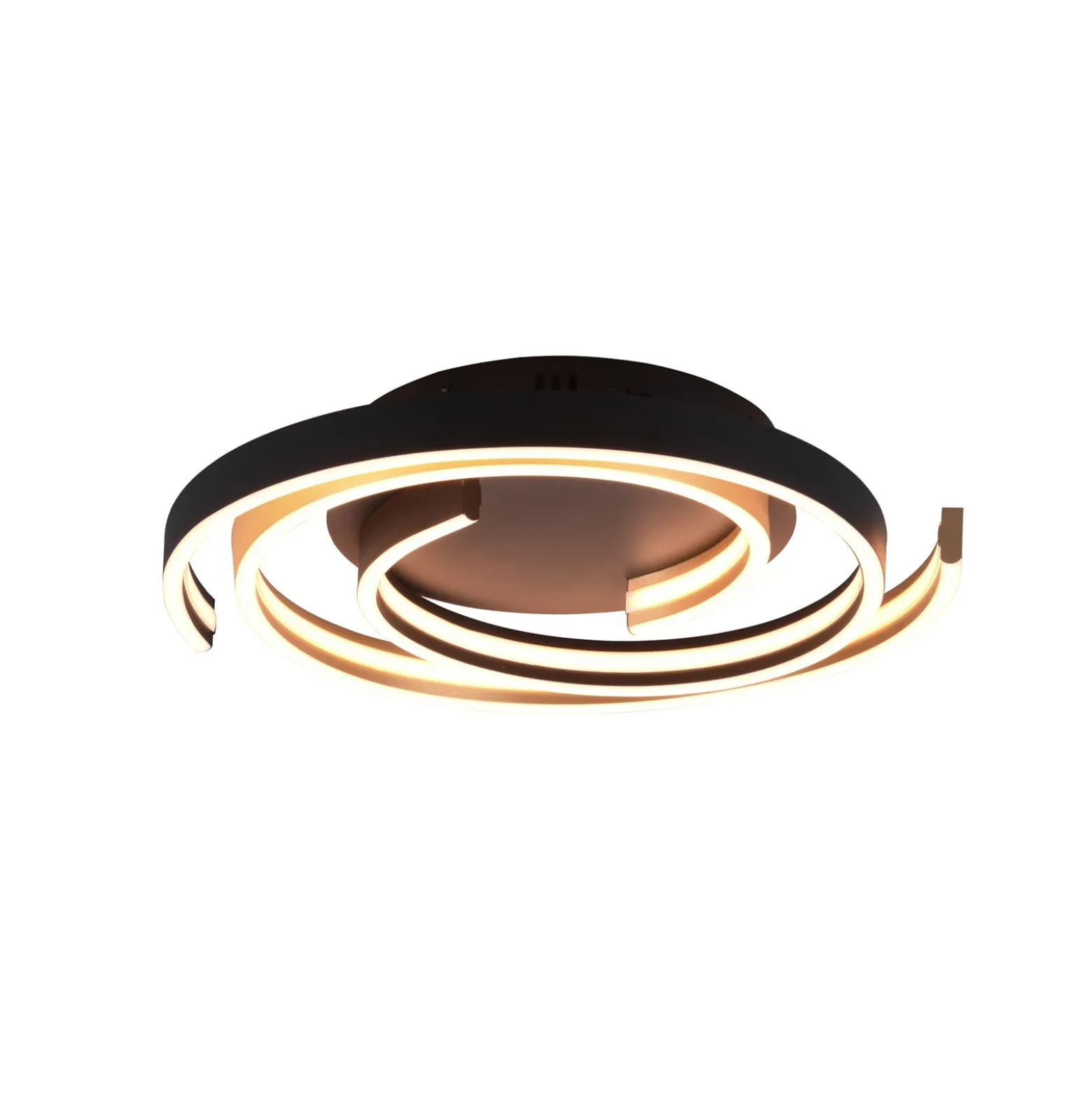 Plafón LED Caya, atenuable, latón