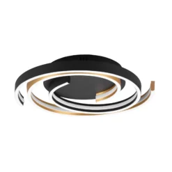 Plafón LED Caya, atenuable, latón