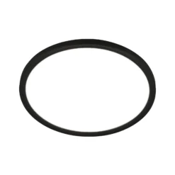 Plafón LED con sensor de movimiento, negro, Ø 29 cm, IP44, 4000K