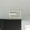 Plafón LED con sensor Nici cuadrado aluminio