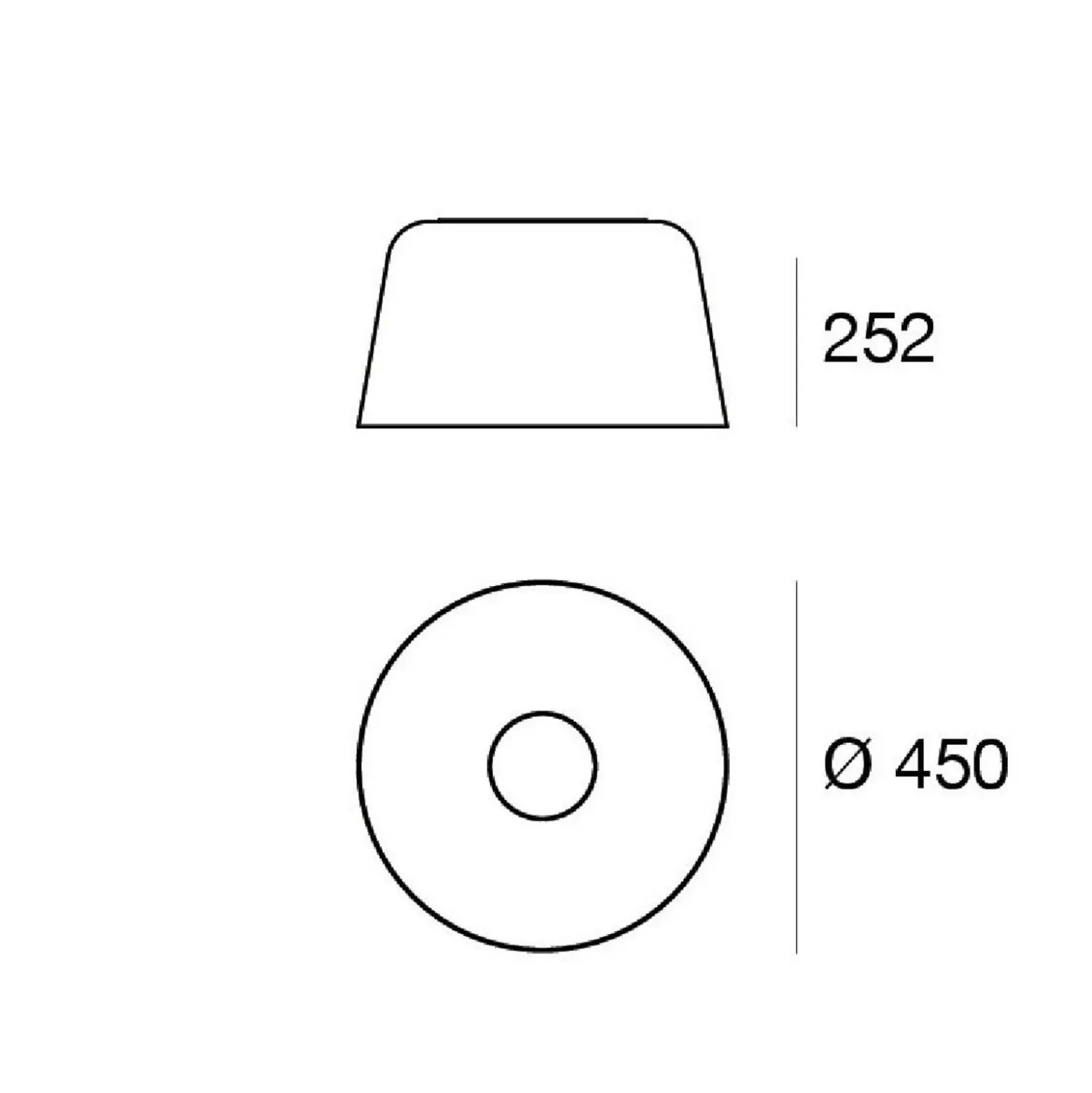plafón LED Delfi_S, negro, Ø 45 cm, metal
