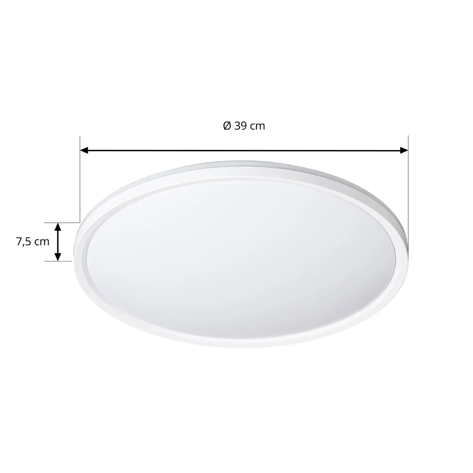 Plafón LED Edmund de Lindby, blanco, Ø 39 cm, CCT, IP44
