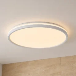 Plafón LED Edmund de Lindby, blanco, Ø 39 cm, CCT, IP44