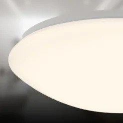 Plafón LED Elara, blanco, Ø 29 cm, IP44, plástico