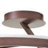 Plafón LED Eldra de Lucande, marrón café, Ø 55 cm, CCT