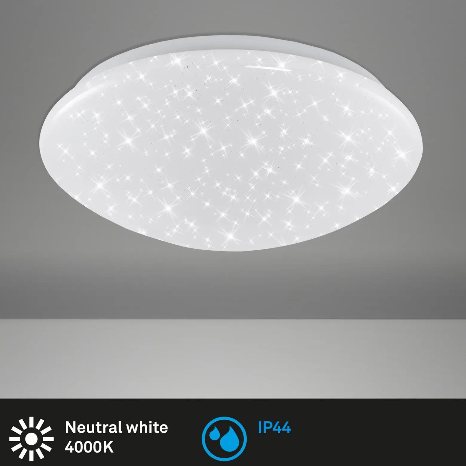 Plafón LED Elipso lámpara estrellada IP44 4.000K
