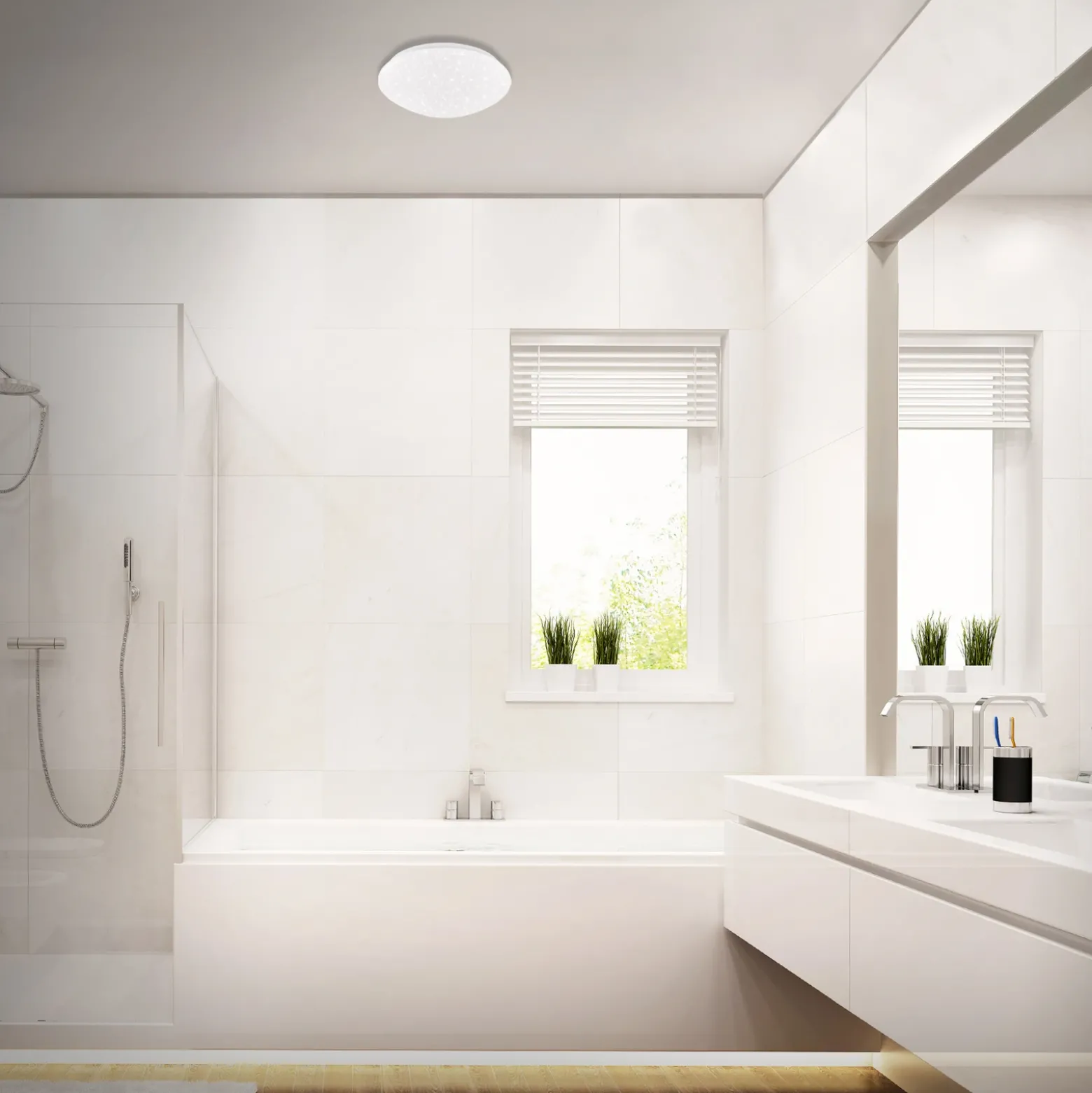 Plafón LED Elipso lámpara estrellada IP44 4.000K