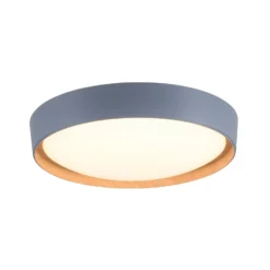 Plafón LED Emilia, atenuable en tres niveles, gris