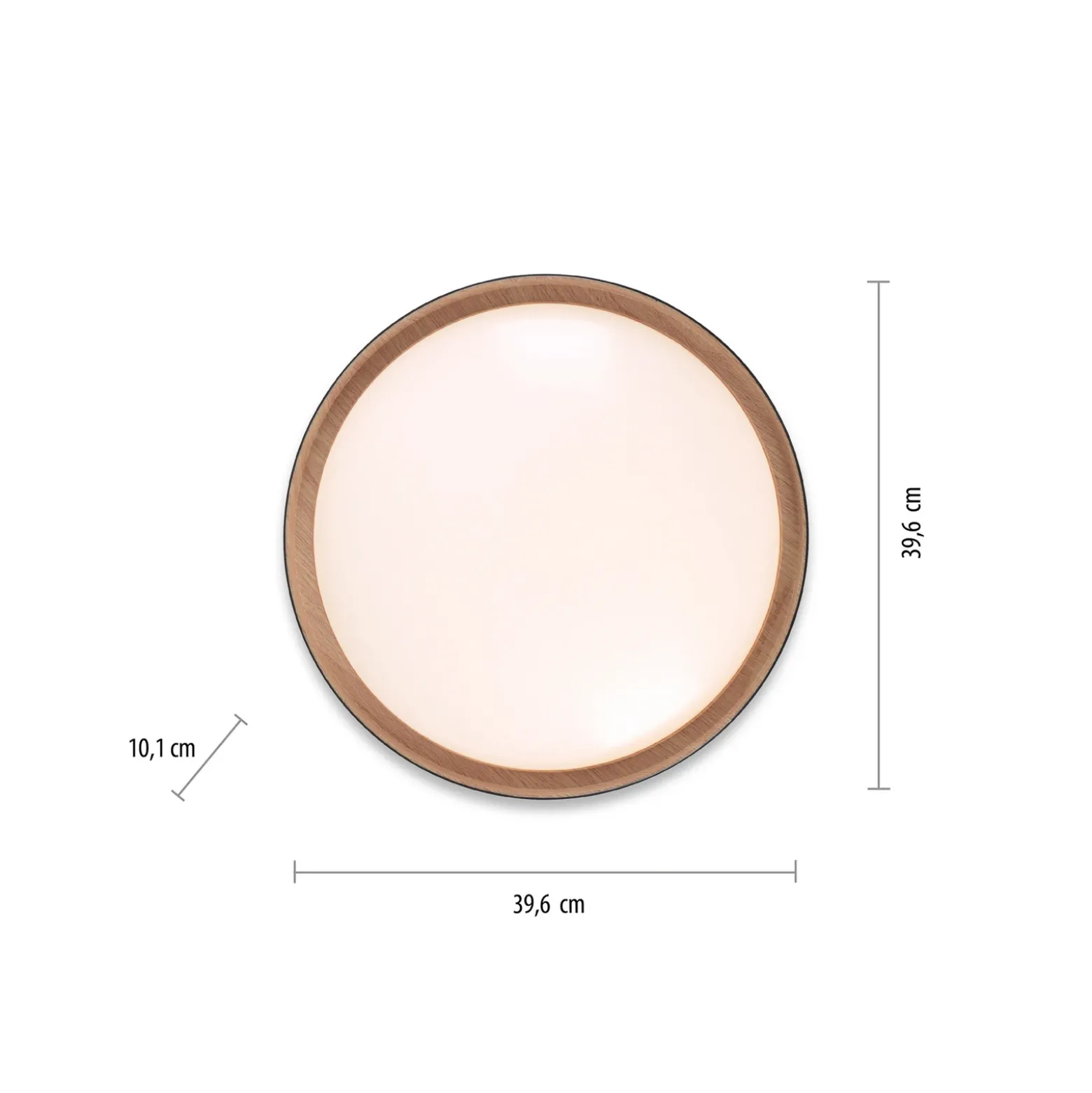Plafón LED Emilia 3 niveles atenuable negro