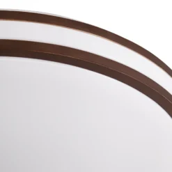 Plafón LED Emiva de Lindby, Ø 40 cm, madera oscura, CCT