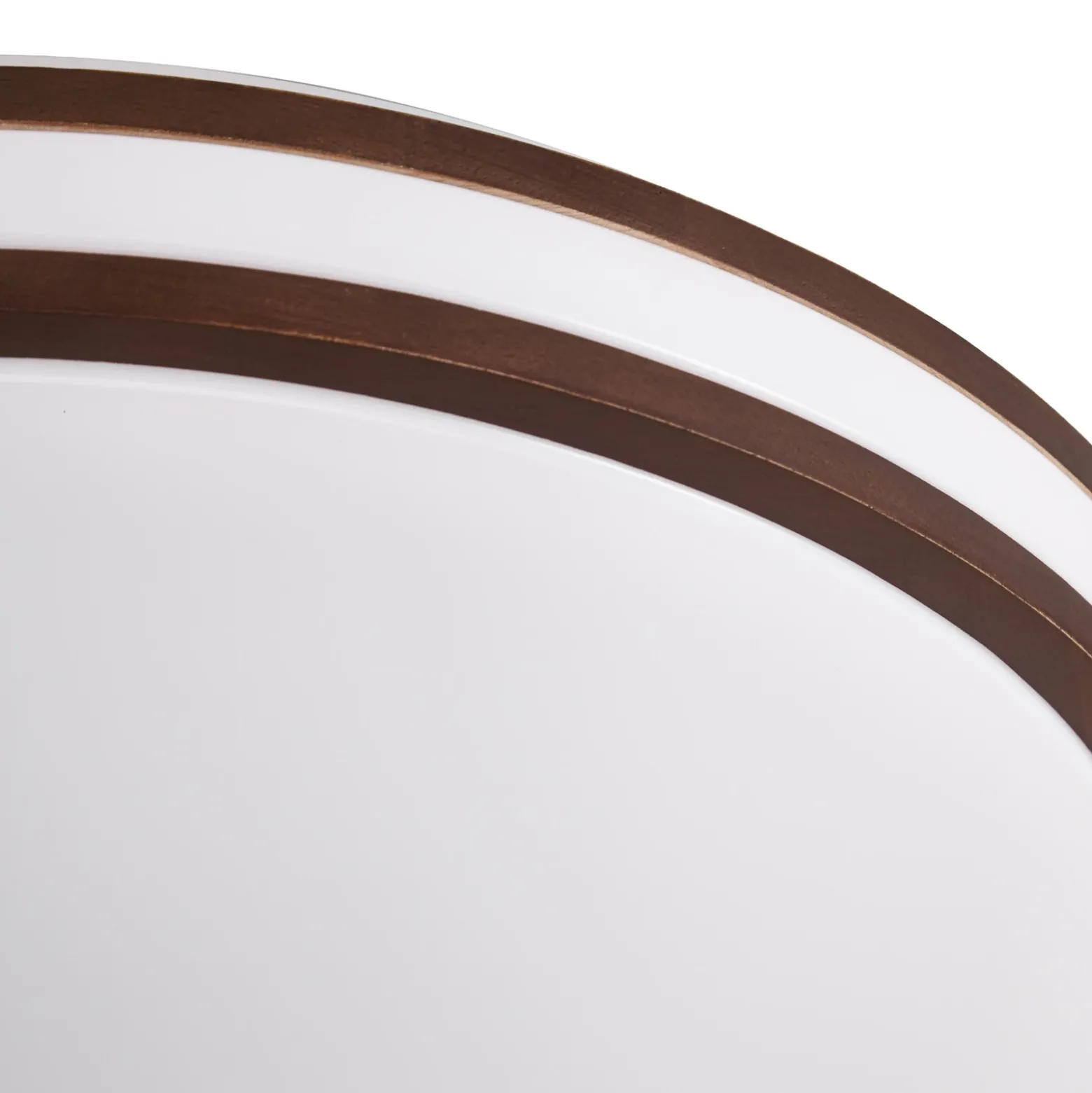 Plafón LED Emiva de Lindby, Ø 40 cm, madera oscura, CCT