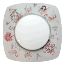 Plafón LED «Feenwelt Starlight», blanco/rosa, 58 cm de largo