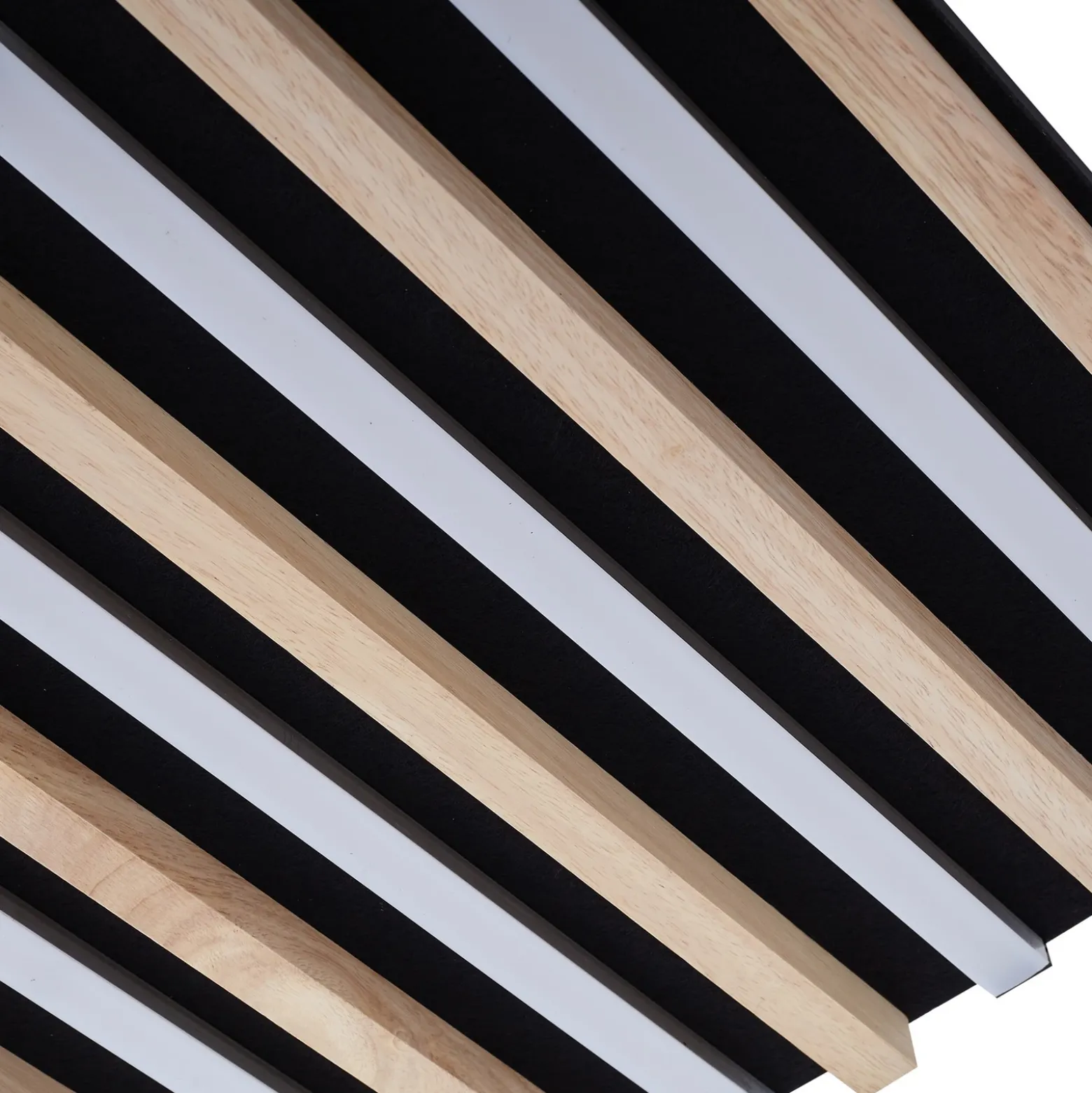 Plafón LED Firka de Lindby, blanco, madera, 42 cm, CCT, atenuable.