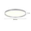 Plafón LED Flady, acero, Ø 40 cm, directo/indirecto