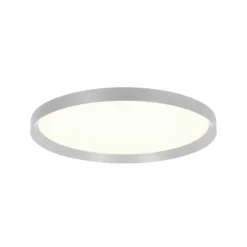 Plafón LED Flady, acero, Ø 40 cm, directo/indirecto