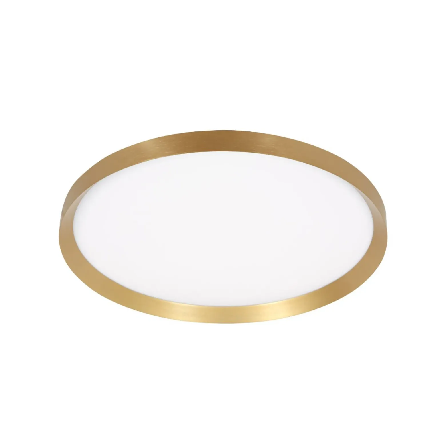 Plafón LED Flady, color dorado, Ø 50 cm directo/indirecto