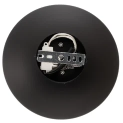 Plafón LED Foskal en negro, Ø 21,5 cm