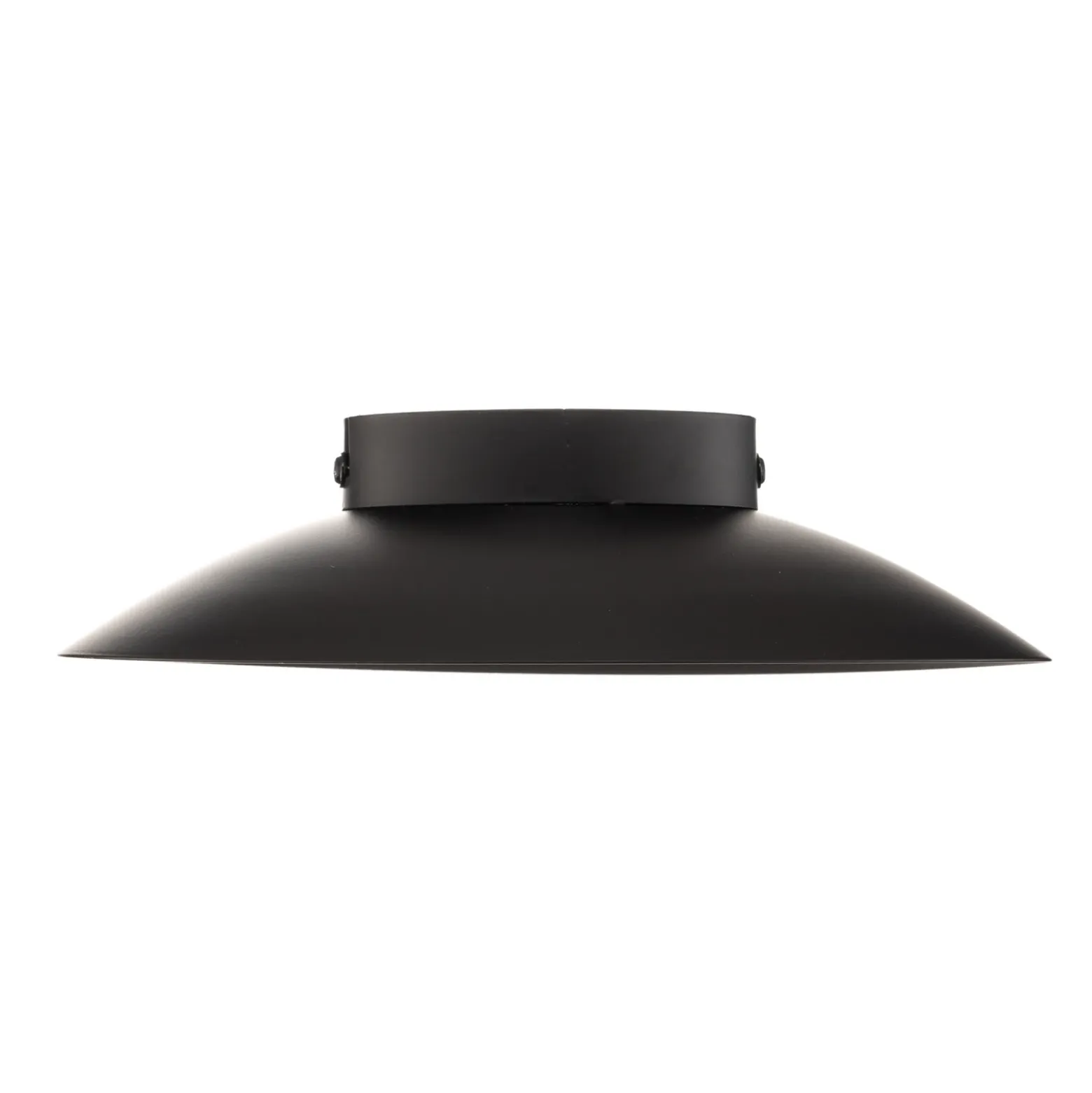 Plafón LED Foskal en negro, Ø 21,5 cm