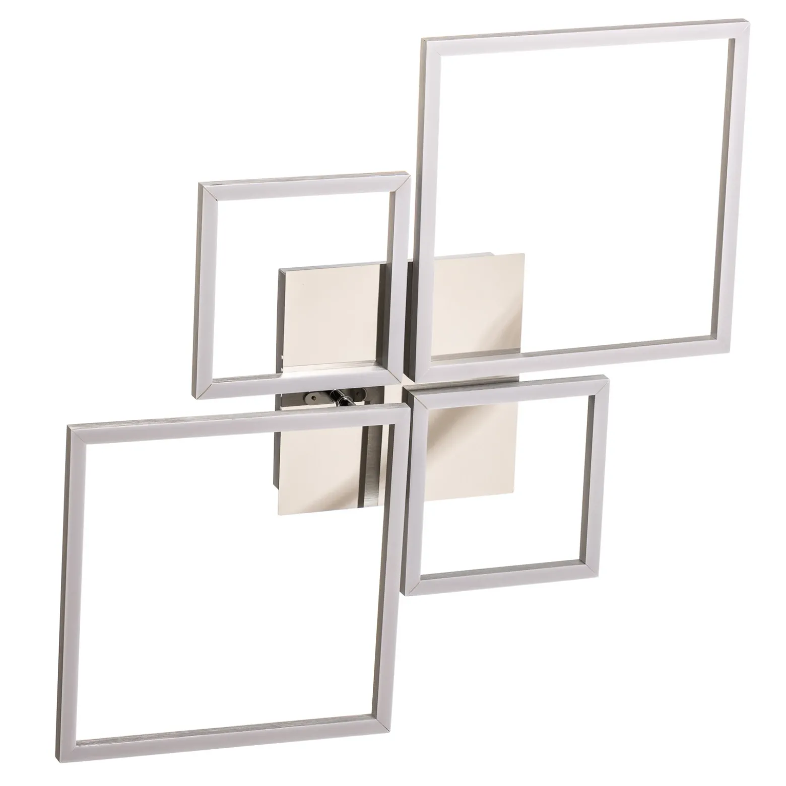 Plafón LED Frame, CCT, 4 luces, aluminio