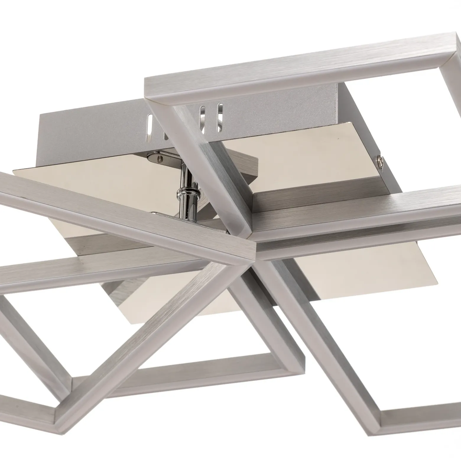 Plafón LED Frame, CCT, 4 luces, aluminio