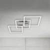 Plafón LED Frame step-dim cromo-aluminio 76x37cm