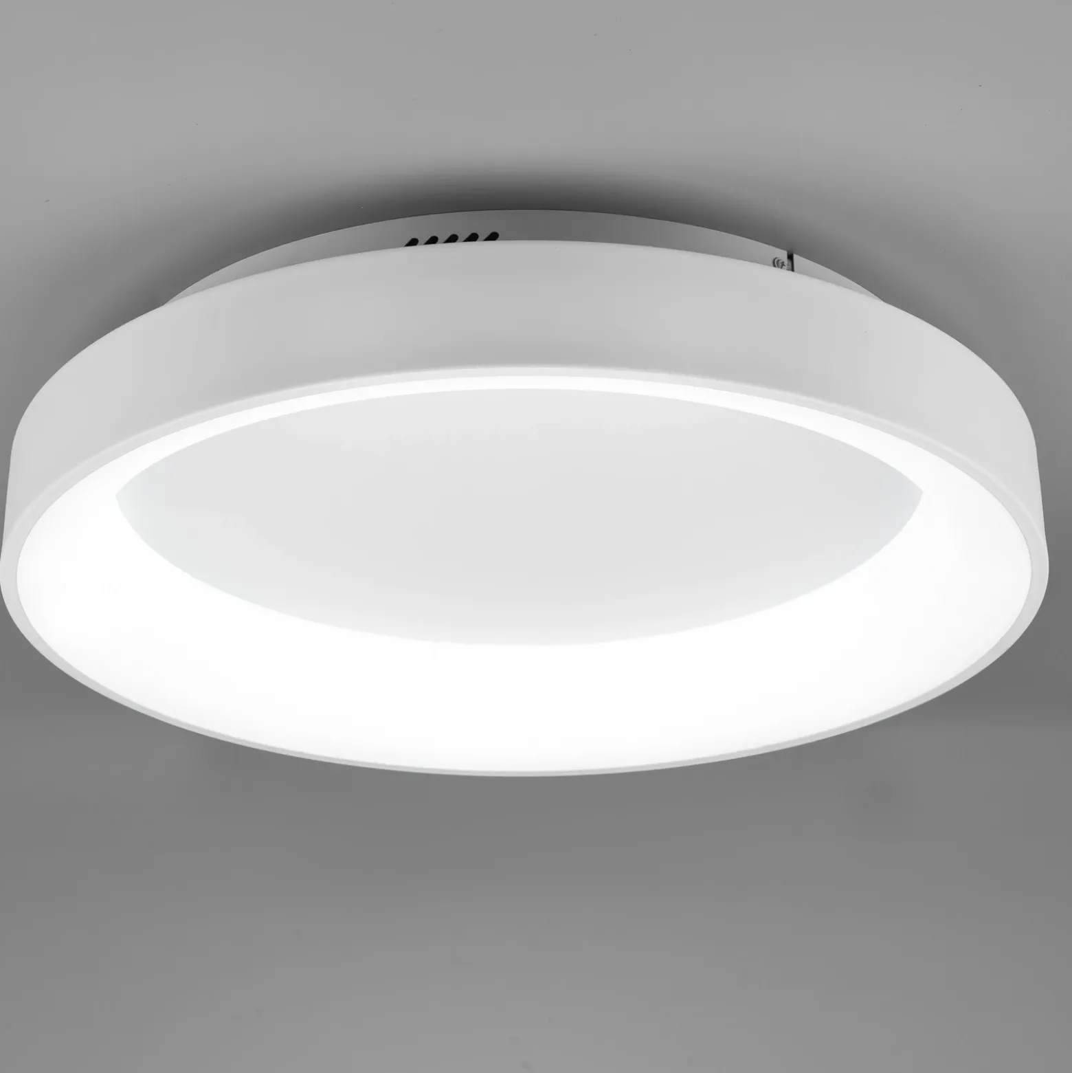 Plafón LED Girona con control remoto, blanco
