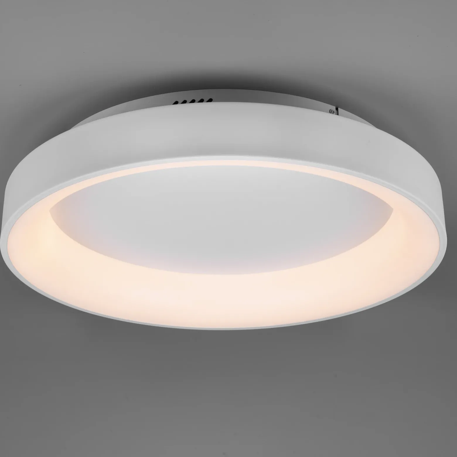 Plafón LED Girona con control remoto, blanco