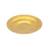Plafón LED Heda, Ø 35 cm, dorado, metal