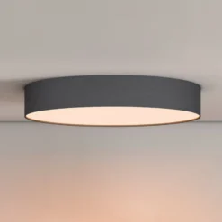 Plafón LED inteligente Calex Fabric, Ø 40 cm, RGBW, atenuable
