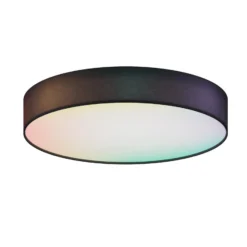 plafón LED inteligente Calex Fabric, Ø 30 cm, RGBW, atenuable